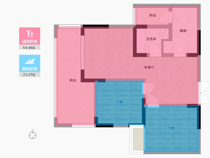 贵州省-贵阳市-施格名门-66.66-户型库-动静分区