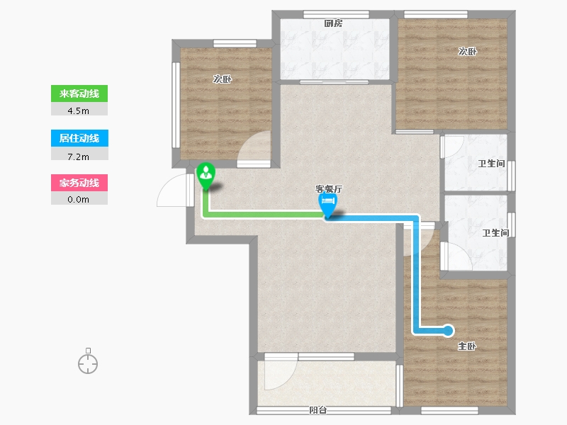 河北省-石家庄市-润江壹號-100.12-户型库-动静线