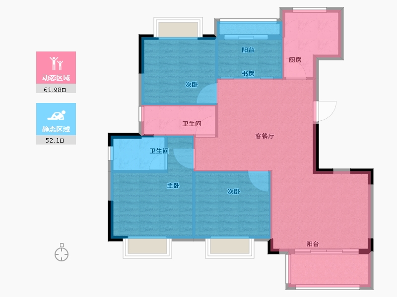 贵州省-遵义市-紫荆国际-104.01-户型库-动静分区