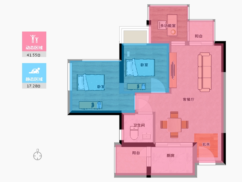 四川省-成都市-环天时代中心-52.14-户型库-动静分区