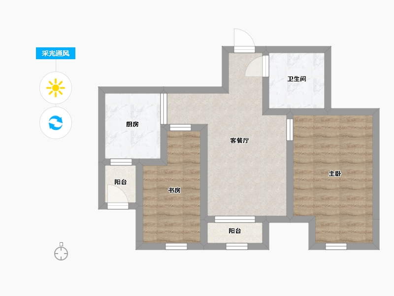 天津-undefined-宸峰家园-51.53-户型库-采光通风