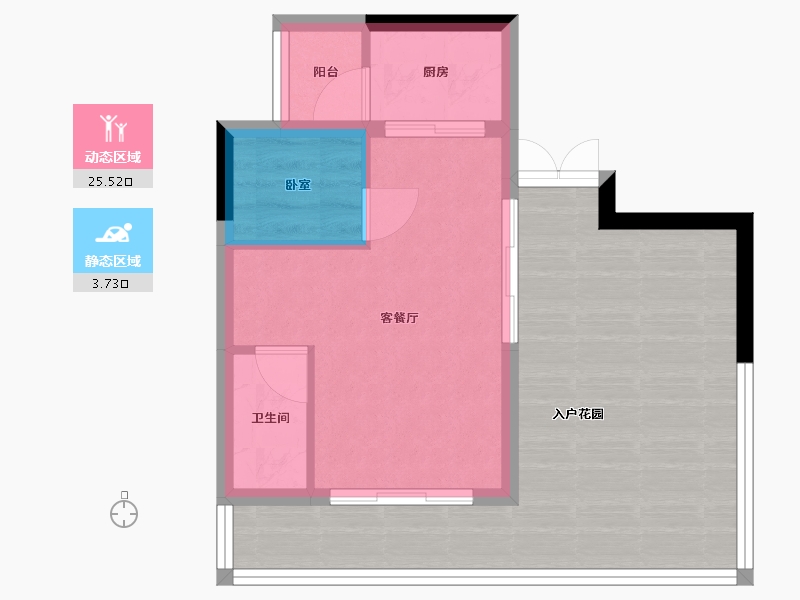 贵州省-安顺市-镇宁银城翡翠国际-48.46-户型库-动静分区