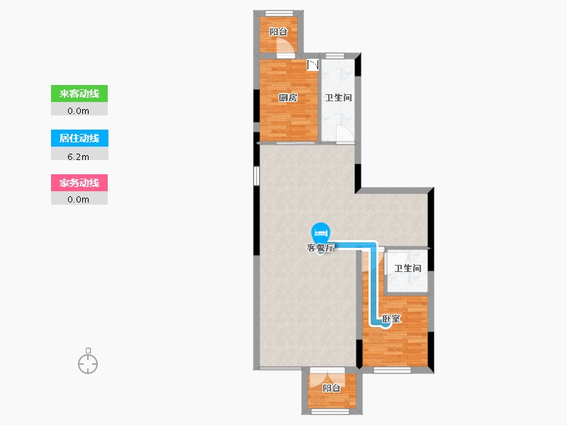 广西壮族自治区-柳州市-龙光玖珑府-78.64-户型库-动静线