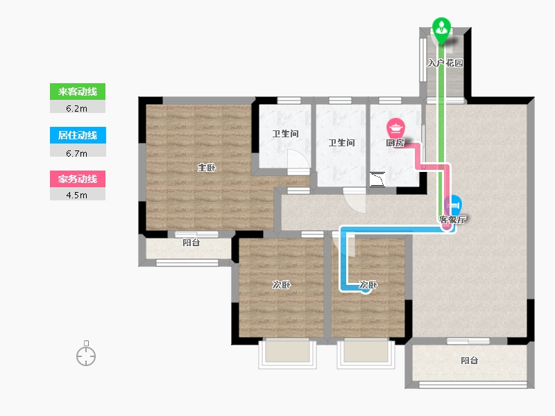 贵州省-贵阳市-观府壹号-99.49-户型库-动静线