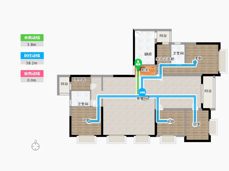 贵州省-贵阳市-观府壹号-166.02-户型库-动静线