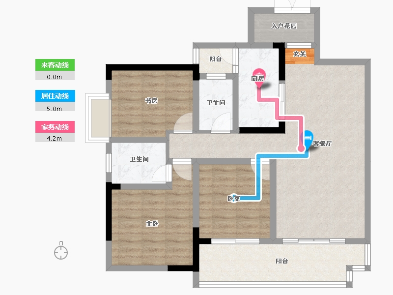 四川省-成都市-吉祥湾-89.94-户型库-动静线