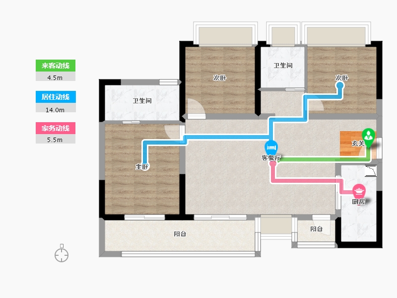 四川省-成都市-天府金茂悦-89.84-户型库-动静线