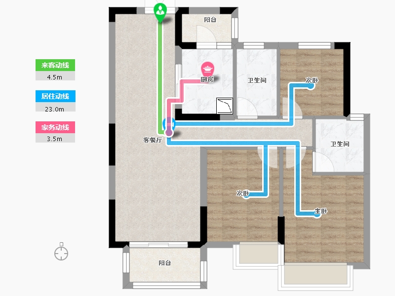 四川省-成都市-金融街金悦府-78.55-户型库-动静线