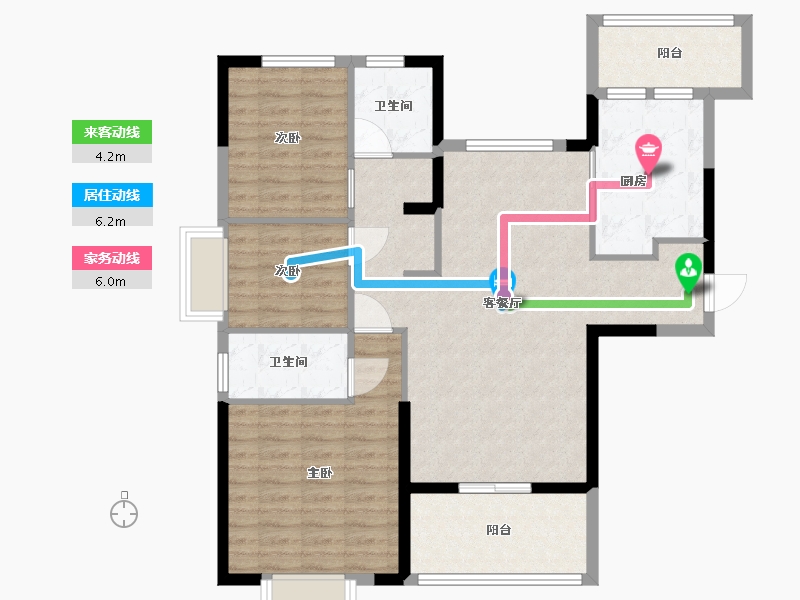 贵州省-贵阳市-贵阳恒大未来城-99.20-户型库-动静线