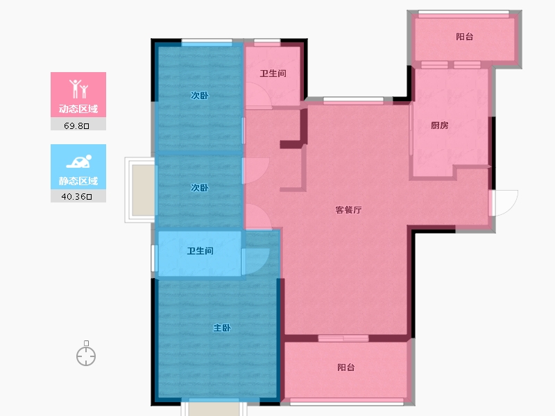 贵州省-贵阳市-贵阳恒大未来城-99.20-户型库-动静分区