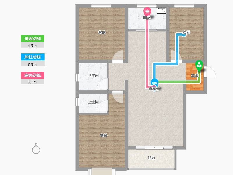 河北省-石家庄市-智慧健康城-100.00-户型库-动静线