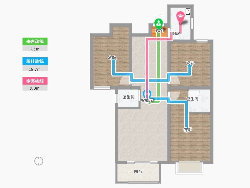 河北省-石家庄市-智慧健康城-91.01-户型库-动静线