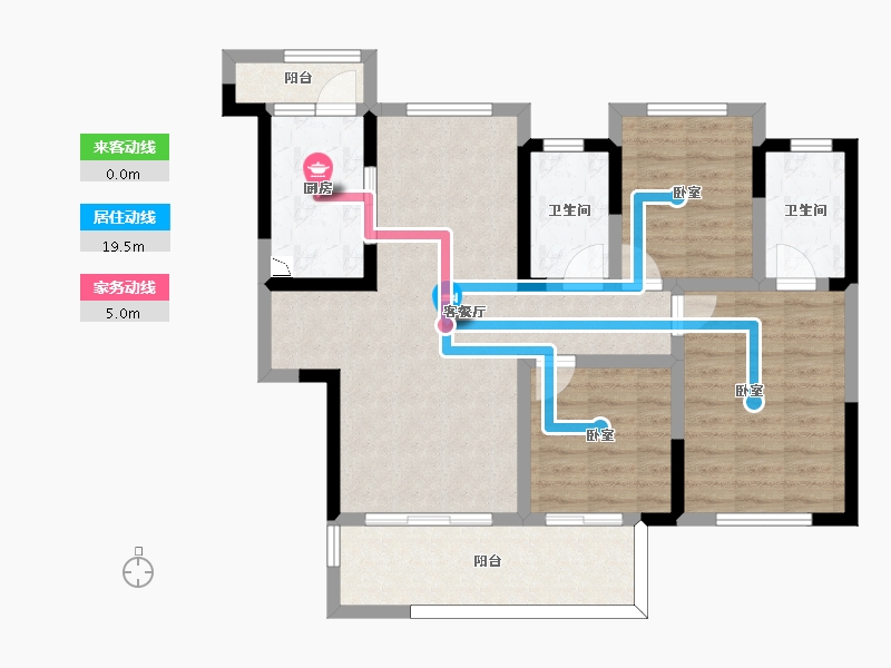 四川省-成都市-融创九天一城-86.73-户型库-动静线