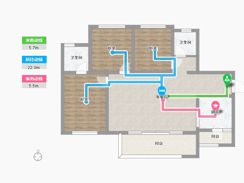 四川省-成都市-融创九天一城-94.07-户型库-动静线