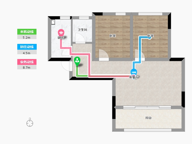 四川省-成都市-世外乡村海子山国际森林康养旅游度假区-61.10-户型库-动静线