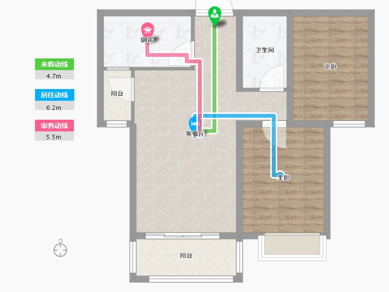 河北省-石家庄市-新合国际锦合园-73.00-户型库-动静线