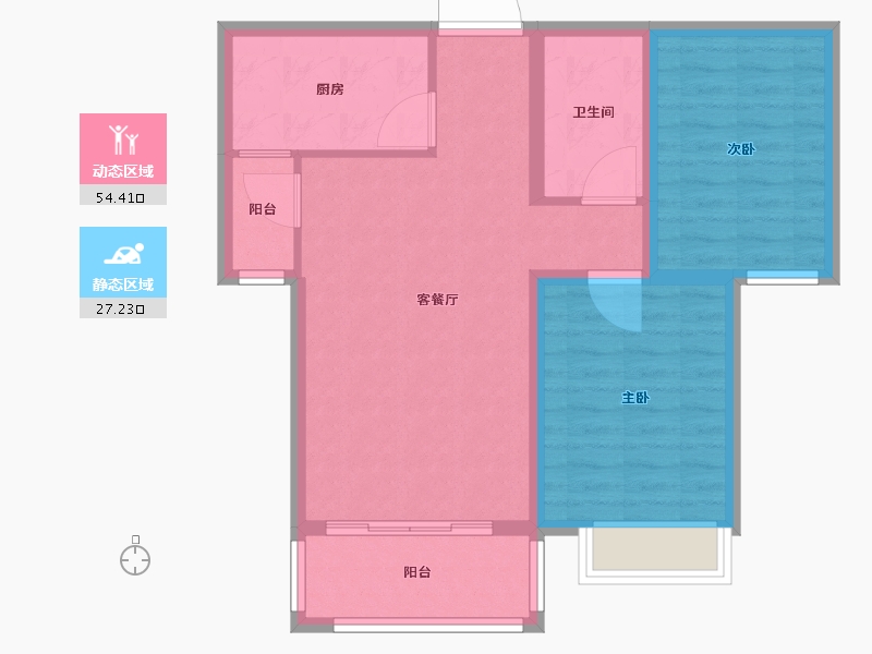 河北省-石家庄市-新合国际锦合园-73.00-户型库-动静分区