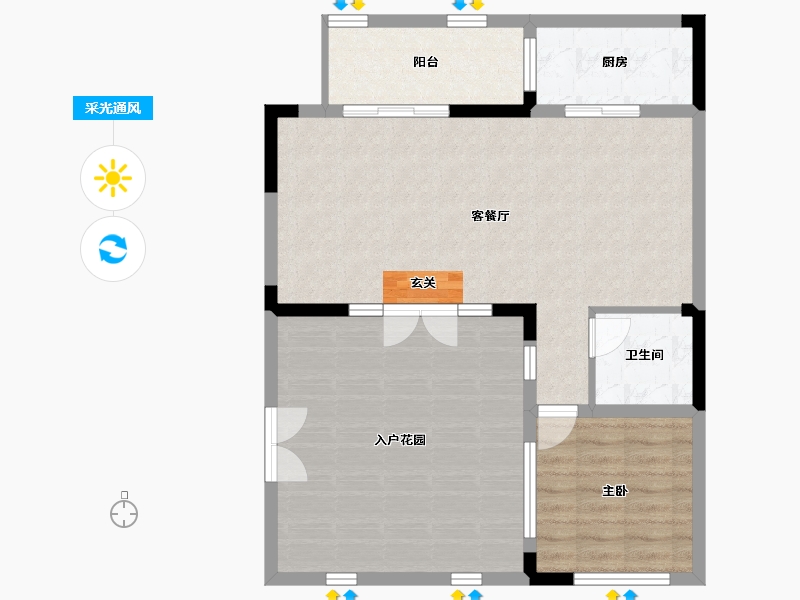 河北省-石家庄市-融创西双版纳旅游度假区-85.77-户型库-采光通风