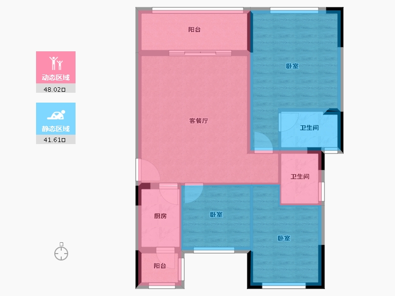 四川省-成都市-橙果栖岸-80.15-户型库-动静分区