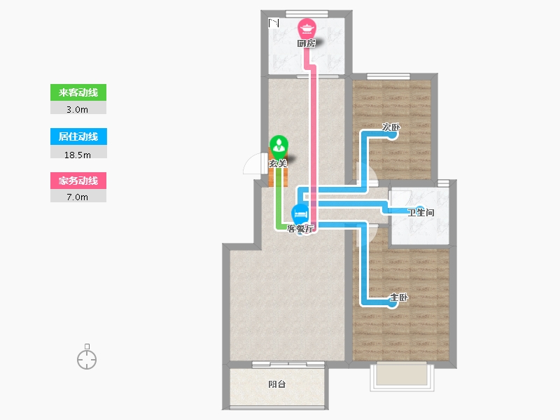 河北省-石家庄市-智慧健康城-76.01-户型库-动静线