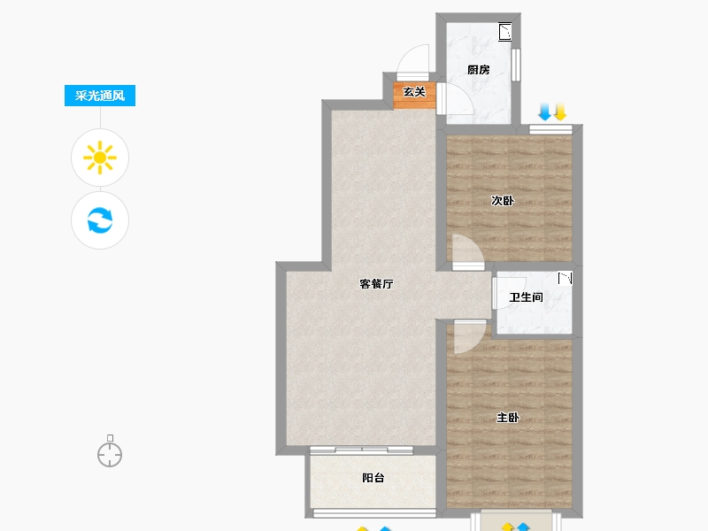 河北省-石家庄市-智慧健康城-73.68-户型库-采光通风