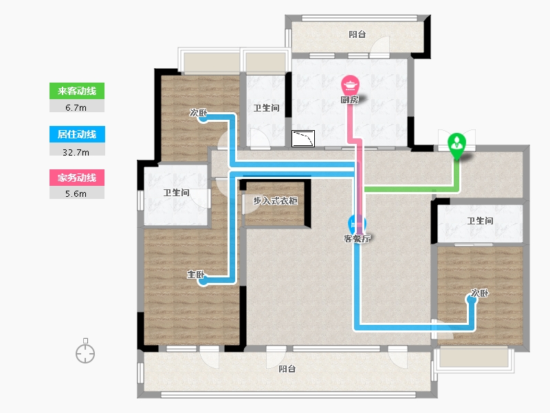 四川省-成都市-武侯金茂府-162.78-户型库-动静线