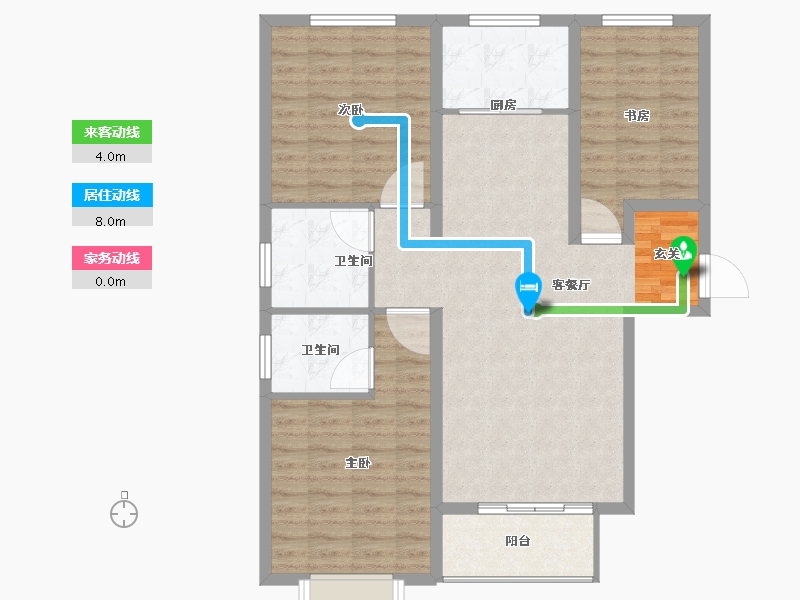 河北省-石家庄市-智慧健康城-99.01-户型库-动静线