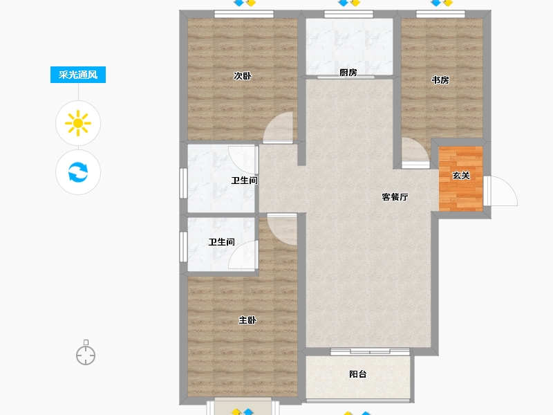 河北省-石家庄市-智慧健康城-99.01-户型库-采光通风