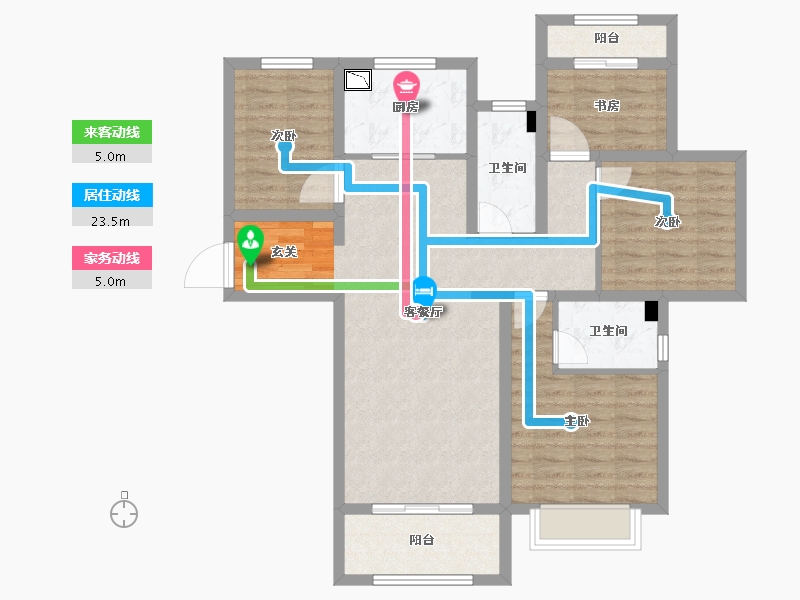 河北省-石家庄市-高远森霖城-95.27-户型库-动静线