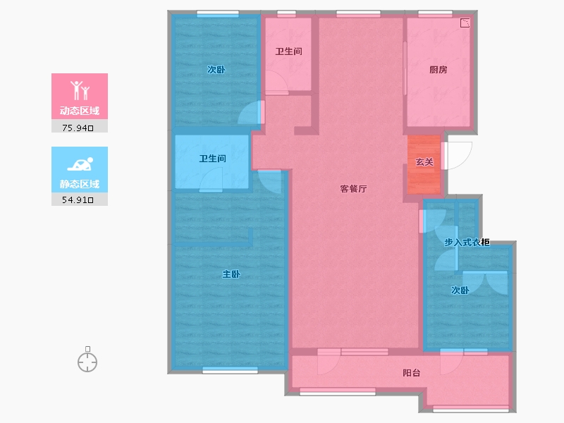 河北省-石家庄市-鹿泉健康城-116.48-户型库-动静分区