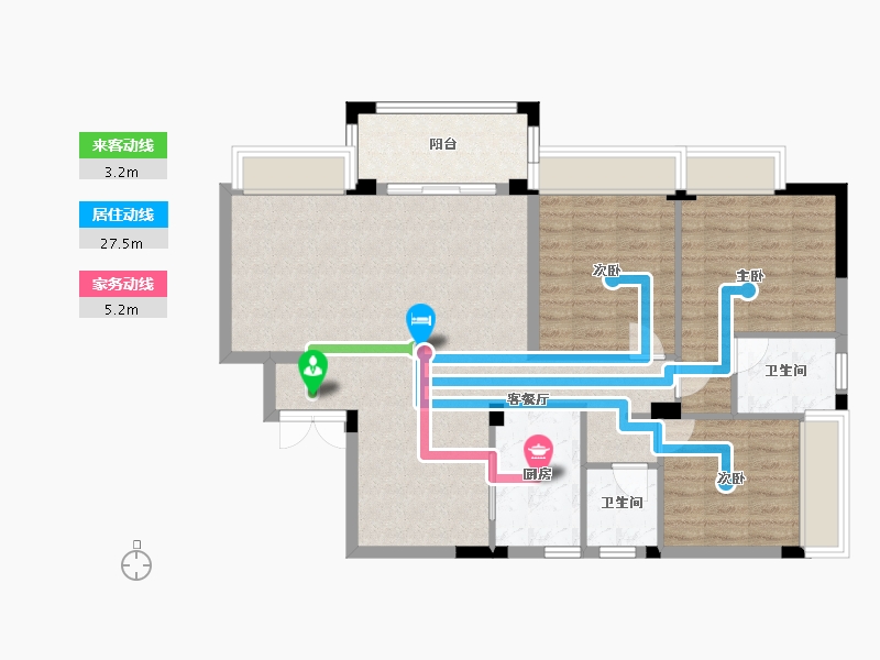 广西壮族自治区-桂林市-碧园南溪新城-94.29-户型库-动静线