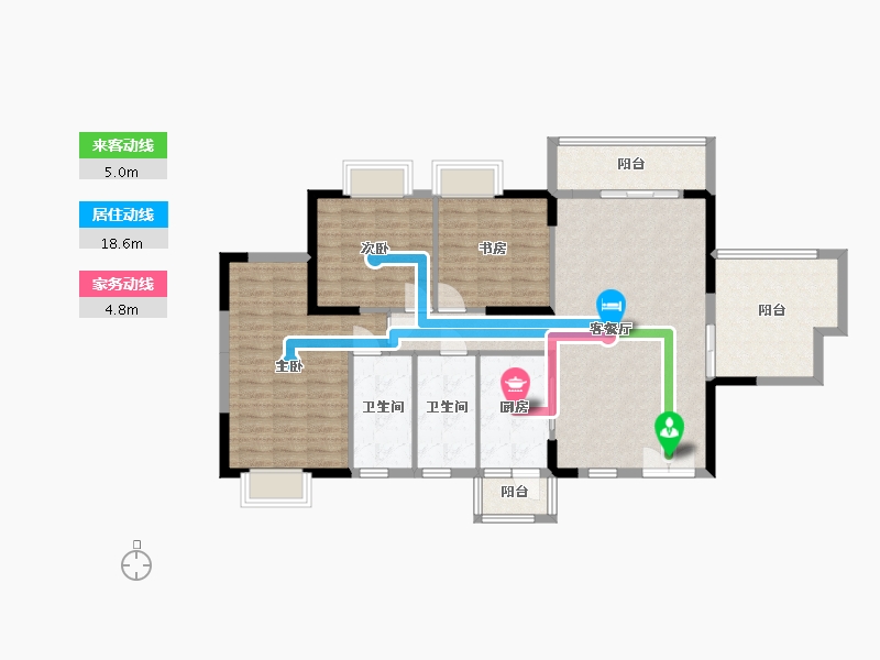 贵州省-贵阳市-上和国际-114.78-户型库-动静线