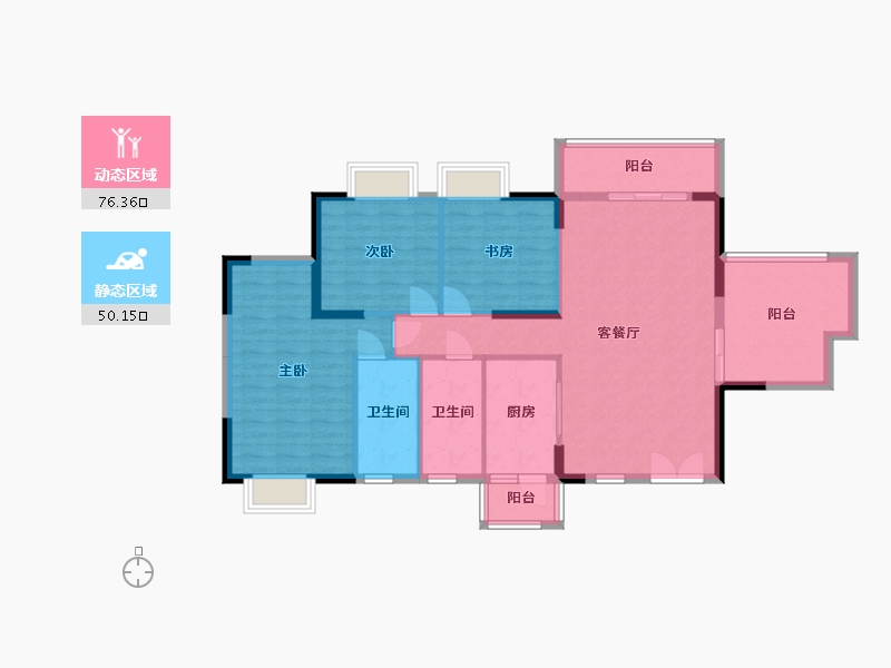 贵州省-贵阳市-上和国际-114.78-户型库-动静分区