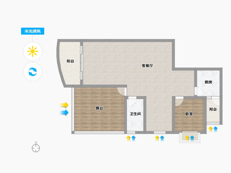 贵州省-遵义市-方圆学府壹号-102.33-户型库-采光通风