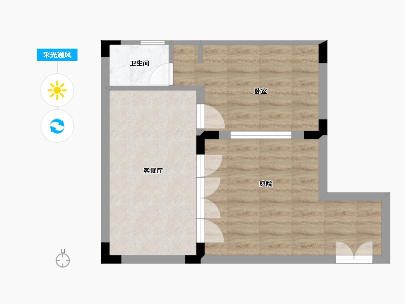 四川省-成都市-成都院坝-41.01-户型库-采光通风