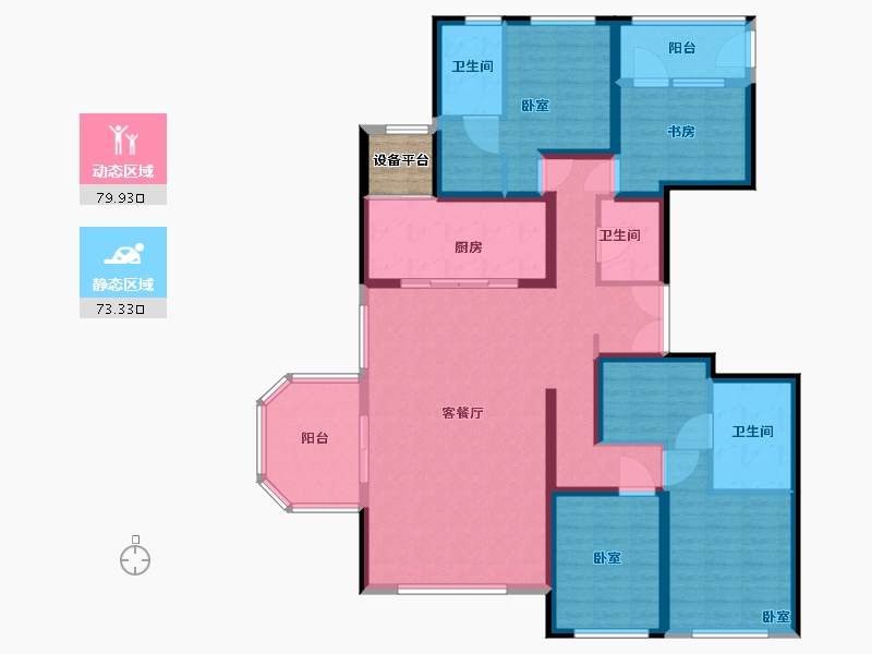 河北省-石家庄市-天山九峰-140.00-户型库-动静分区