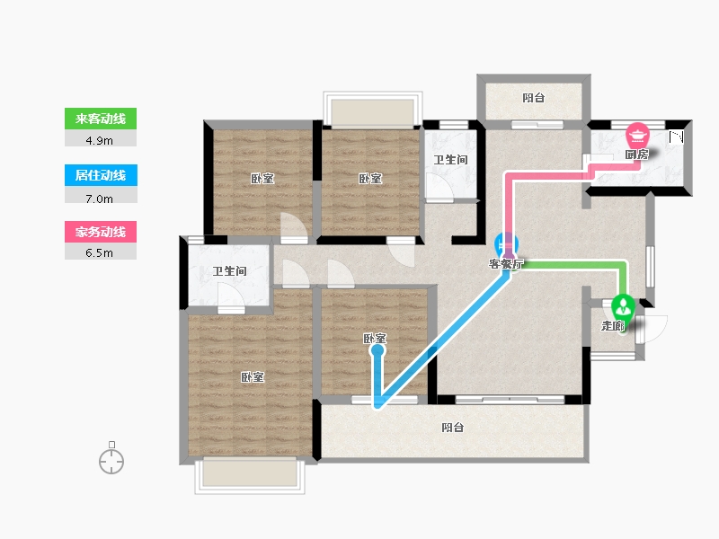 四川省-成都市-金誉兰庭-112.30-户型库-动静线