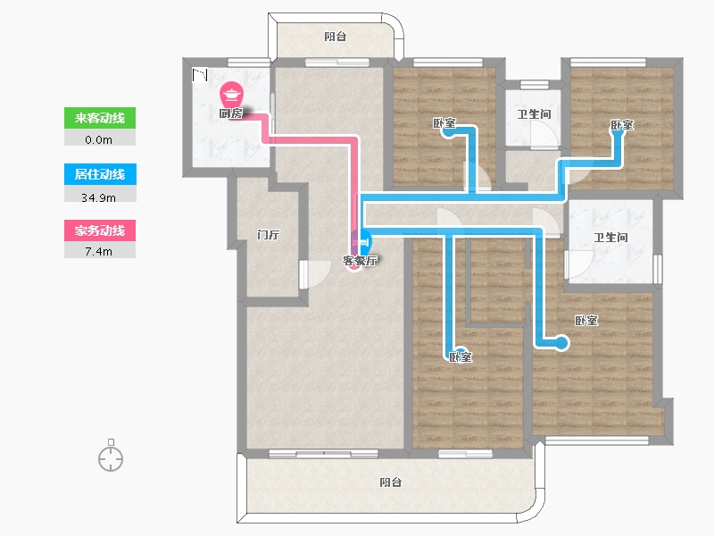 四川省-成都市-德商御璟天骄-131.23-户型库-动静线