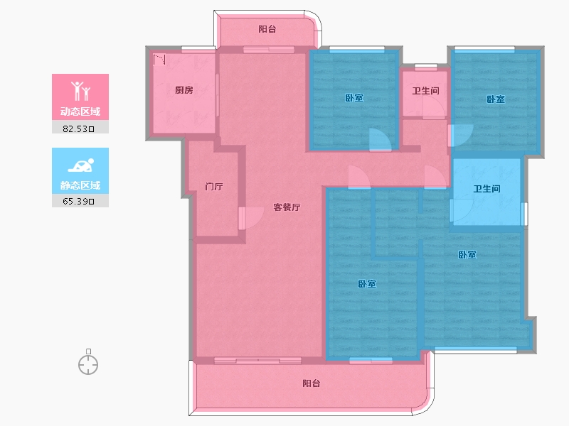 四川省-成都市-德商御璟天骄-131.23-户型库-动静分区