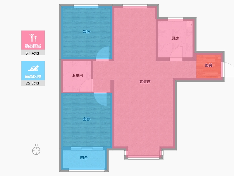 河北省-石家庄市-紫竹锦江-78.00-户型库-动静分区