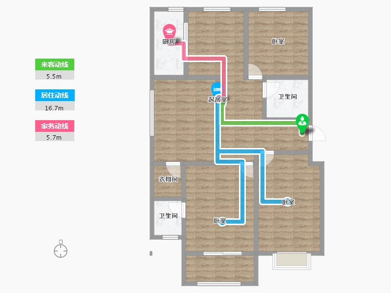 河北省-秦皇岛市-博维美墅-93.12-户型库-动静线