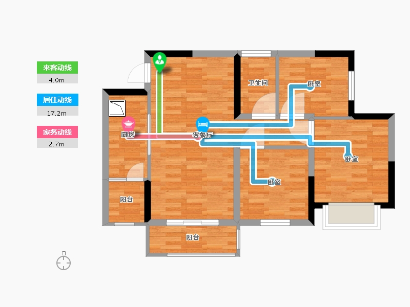 四川省-眉山市-江天樾-63.19-户型库-动静线