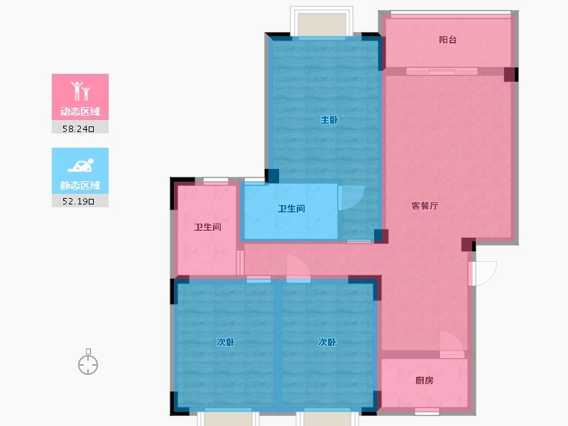 贵州省-贵阳市-息烽1号-98.02-户型库-动静分区