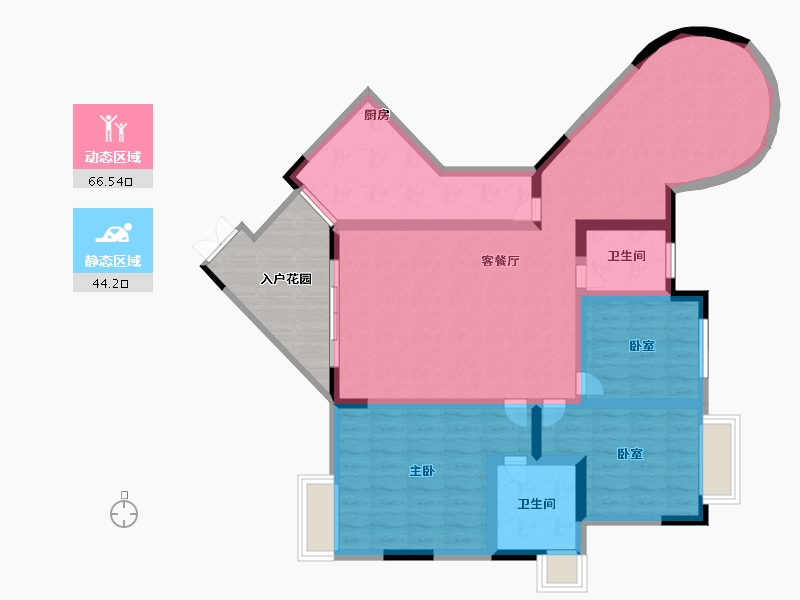 贵州省-遵义市-方圆学府壹号-108.22-户型库-动静分区