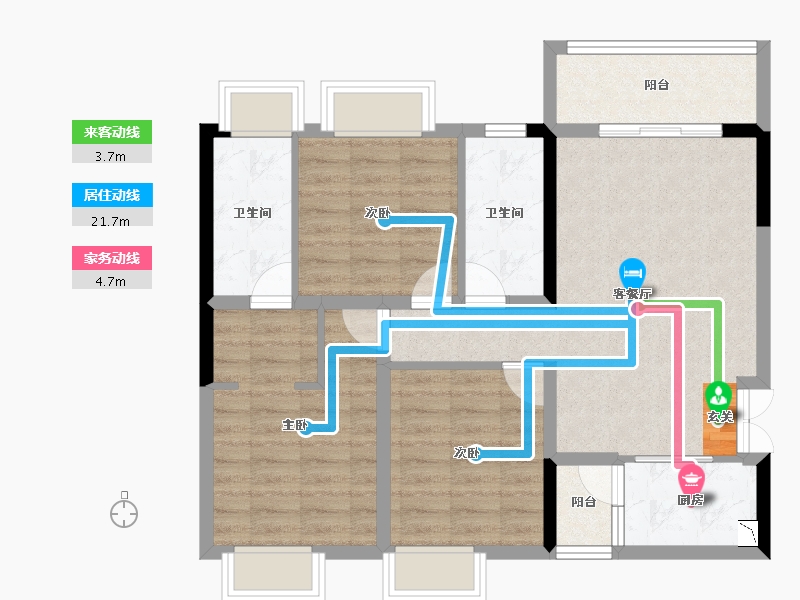 四川省-成都市-彭州万达广场-82.10-户型库-动静线