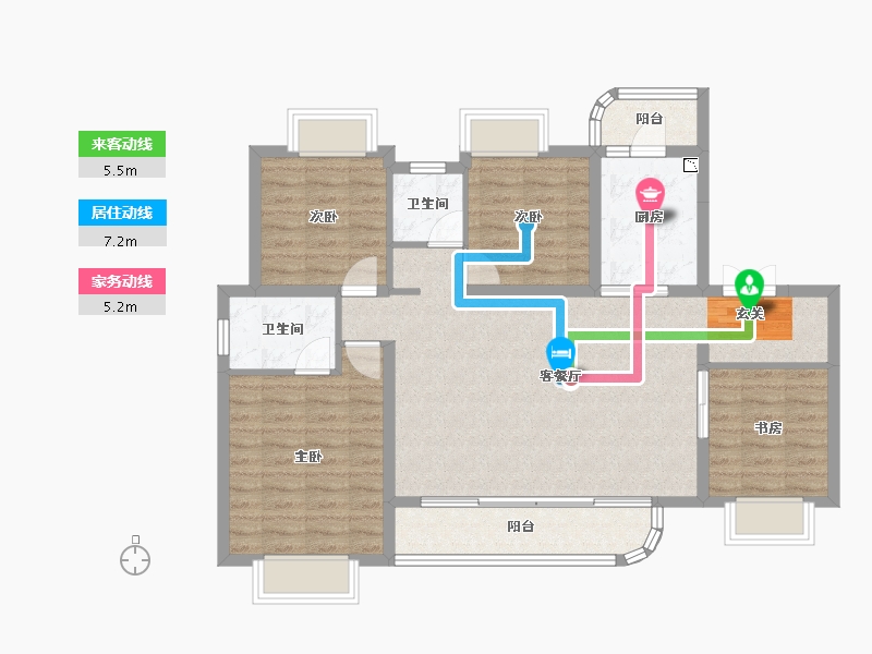 四川省-成都市-蓝光未来-98.94-户型库-动静线