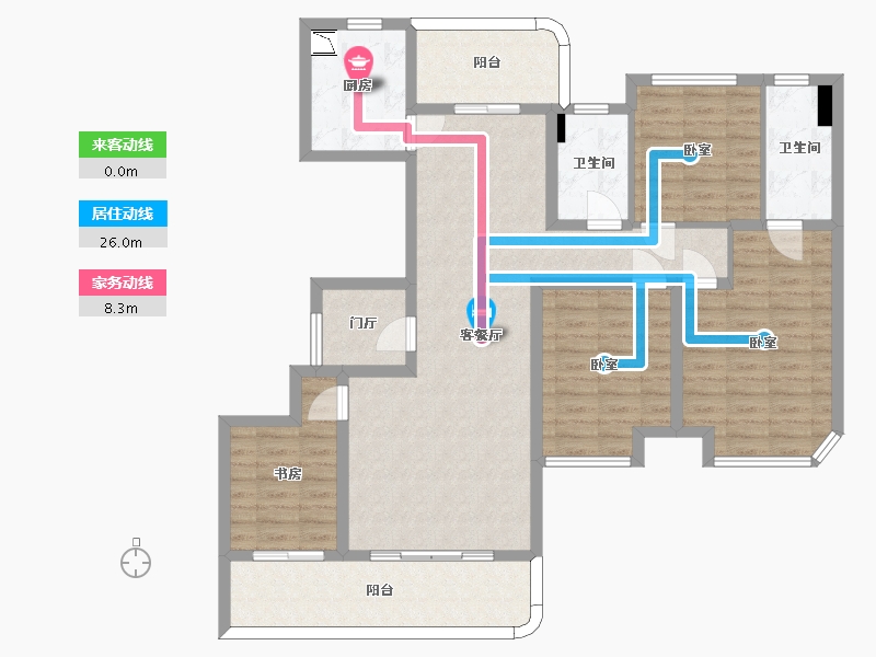 四川省-成都市-德商御璟天骄-116.97-户型库-动静线