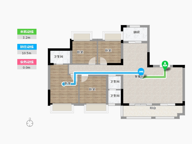 贵州省-安顺市-安顺万达广场-100.79-户型库-动静线