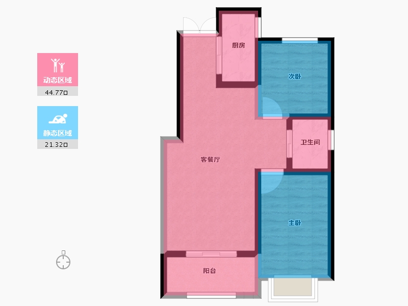 河北省-石家庄市-高远森霖城-58.48-户型库-动静分区