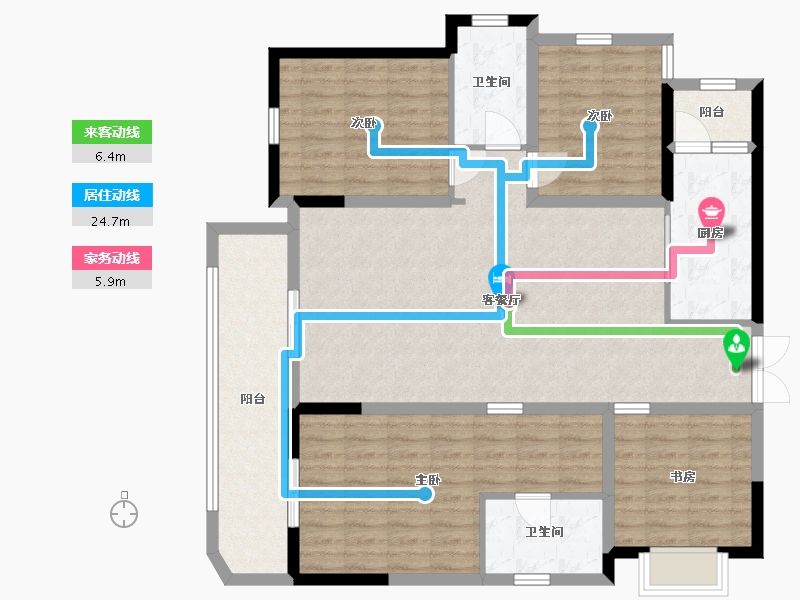 四川省-成都市-融创观玺台-121.14-户型库-动静线